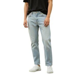 Old Navy The Power Jean Perfect Straight Light Wash Adjustable Waist 14 NWT